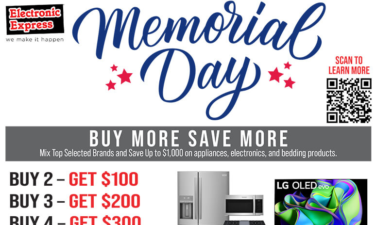 Electronic Express Memorial Day Buy More Save More Rebate Rebates Image